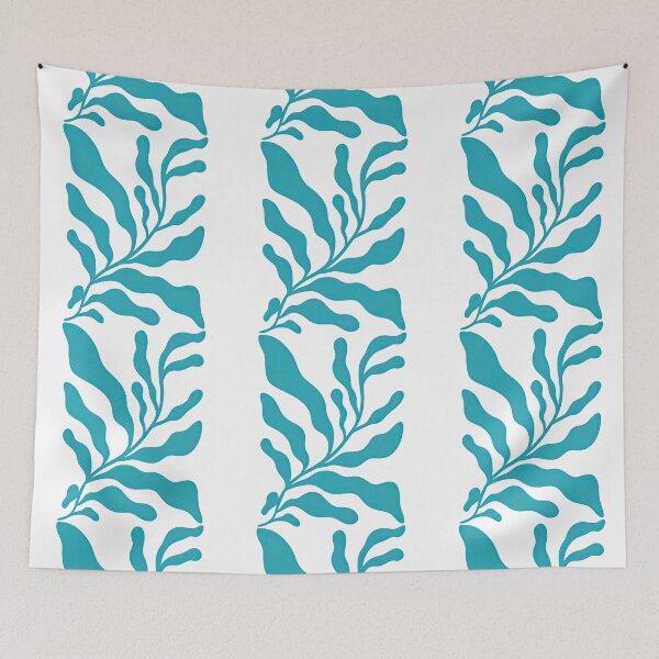 Item preview, Turquoise Seaweed Botanical Illustration designed and sold by ArtfulWeave.