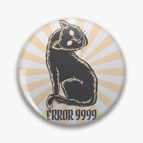Item preview, Error 9999 – Creepy GIS Cat designed and sold by Carley Anne Plans.