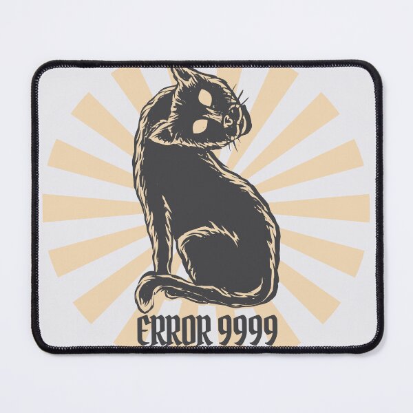 Item preview, Error 9999 – Creepy GIS Cat designed and sold by Carley Anne Plans.