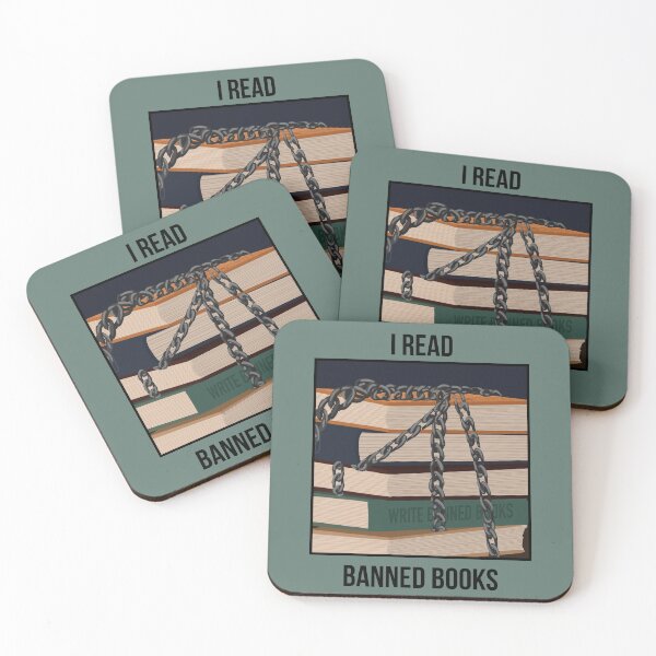 Item preview, I Read Banned Books | Defend the Right to Read | Dark Text designed and sold by StoryForge.