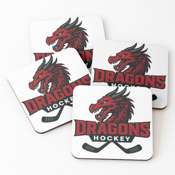Item preview, Dragons Hockey Logo – Fierce Red Dragon Sports Emblem designed and sold by Rink Drip.
