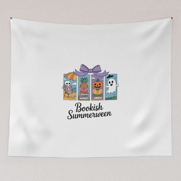 Item preview, Summerween Bookish, Summer Halloween Beach Vibes, Cute Ghost designed and sold by KarstenNoanra.