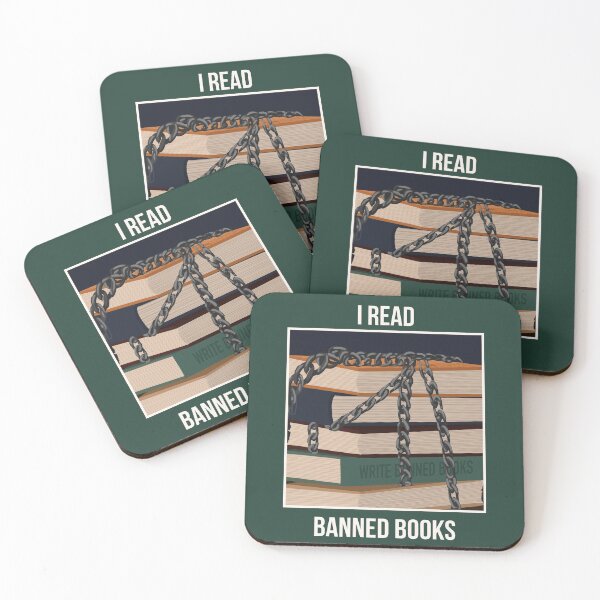 Item preview, I Read Banned Books | Defend the Right to Read | Dark Text designed and sold by StoryForge.