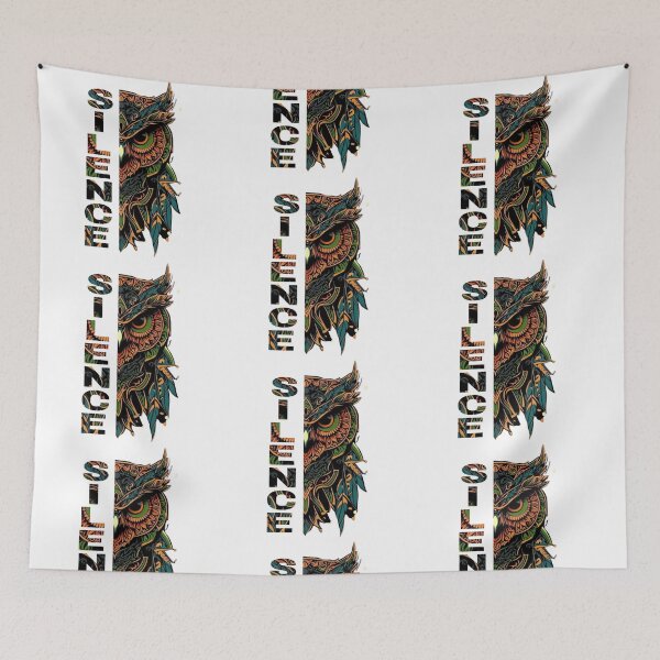 Item preview, Silent Owl - Bold Typography & Detailed Animal Illustration designed and sold by SillentDesign.