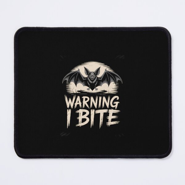 Item preview, Warning I Bite Funny Halloween Humor Spooky Bat designed and sold by KarstenNoanra.