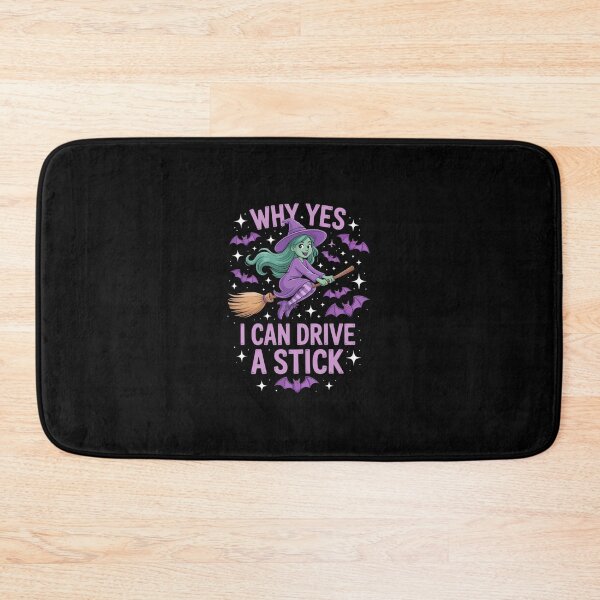 Item preview, Why Yes I Can Drive A Stick Halloween Witch Women designed and sold by KarstenNoanra.