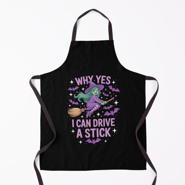 Item preview, Why Yes I Can Drive A Stick Halloween Witch Women designed and sold by KarstenNoanra.