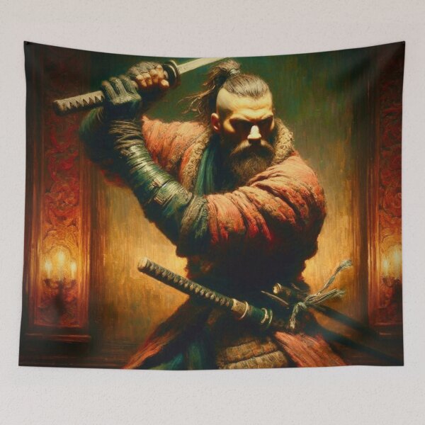Item preview, Samurai Spirit: Epic Warrior in red Armor designed and sold by Ghost Archer Illusions.