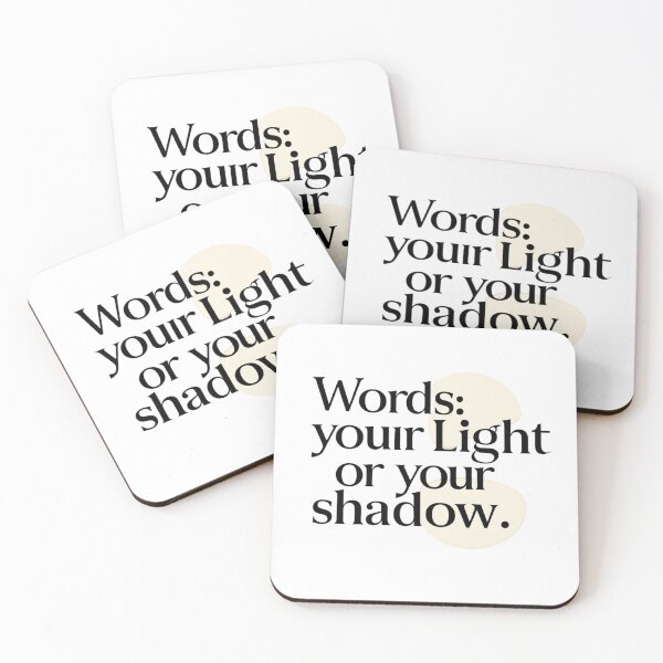 Item preview, Words: Your Light or Your Shadow – Minimalist Typography T-Shirt designed and sold by Irene Catchmind.