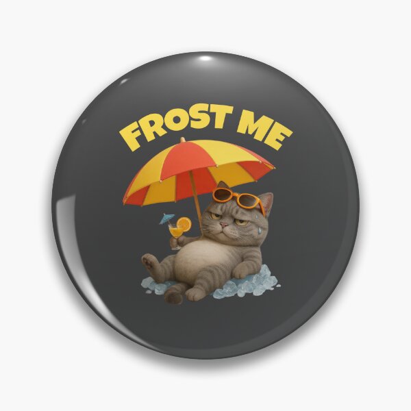 Item preview, Grumpy Cat on Ice – Frost Me Summer Chill Mode designed and sold by iamwonderkitty.