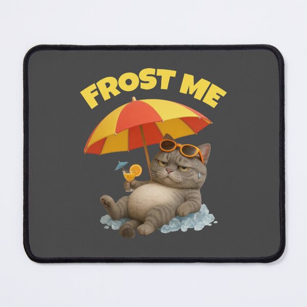 Item preview, Grumpy Cat on Ice – Frost Me Summer Chill Mode designed and sold by iamwonderkitty.