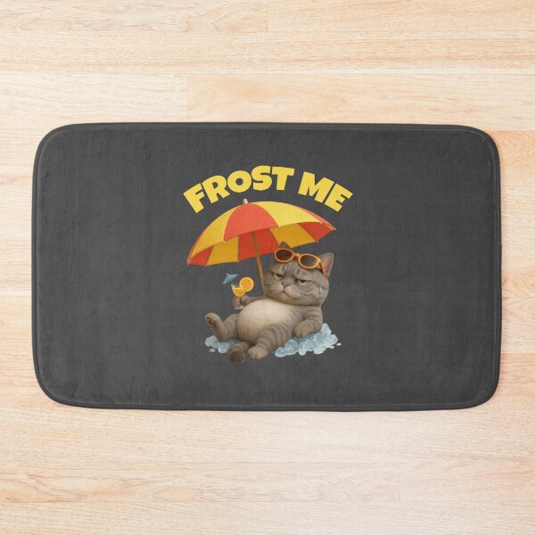 Item preview, Grumpy Cat on Ice – Frost Me Summer Chill Mode designed and sold by iamwonderkitty.