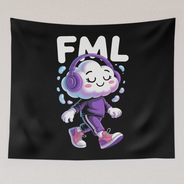 Item preview, FML Fuck my life depression melancholy funny designed and sold by Sea4Adventures.