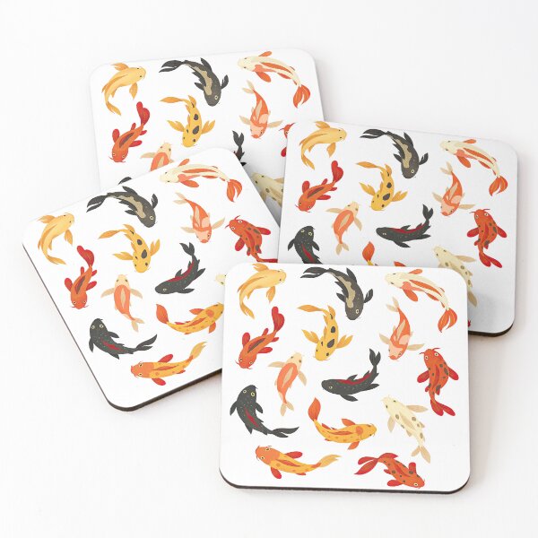 Item preview, Colorful Koi Fish Pattern Illustration designed and sold by ArtfulWeave.
