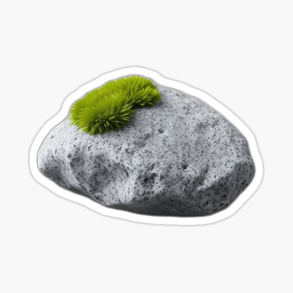 Item preview, Serene Gray Rock with Moss designed and sold by sharon1210.