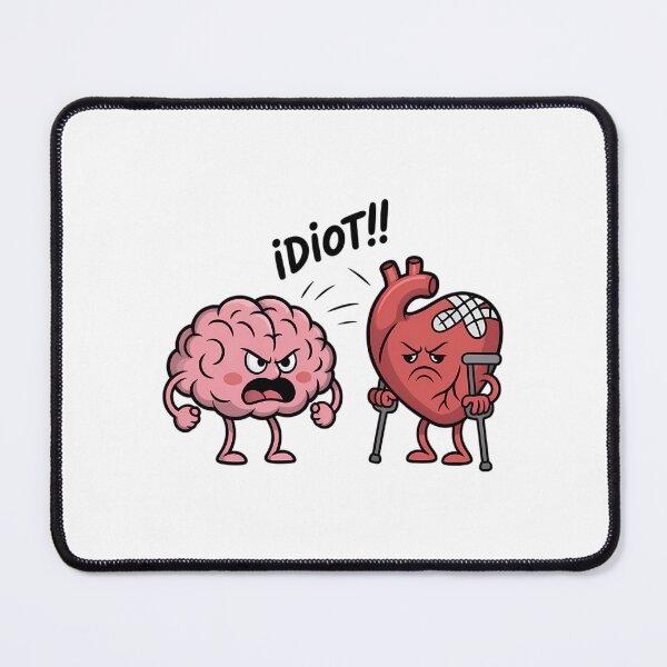 Item preview, Heart Versus Brain Love Valentines Depression Broken designed and sold by Sea4Adventures.