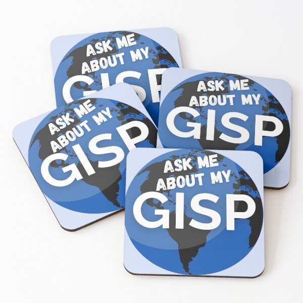 Item preview, Ask Me About My GISP – GIS Professional (Blue) designed and sold by Carley Anne Plans.