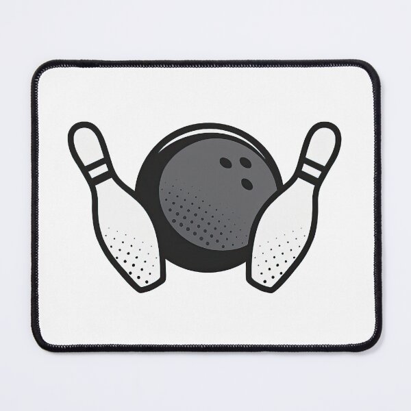 Item preview, Bowling Ball and Pins Minimalist Design designed and sold by ArtfulWeave.