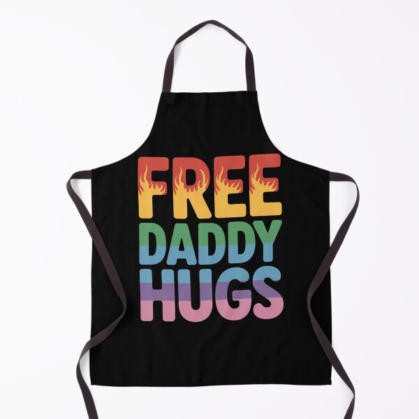 Item preview, Free Daddy Hugs LGBT Pride Month Colorful Rainbow LGBTQ Dad designed and sold by Sunset4Bones.