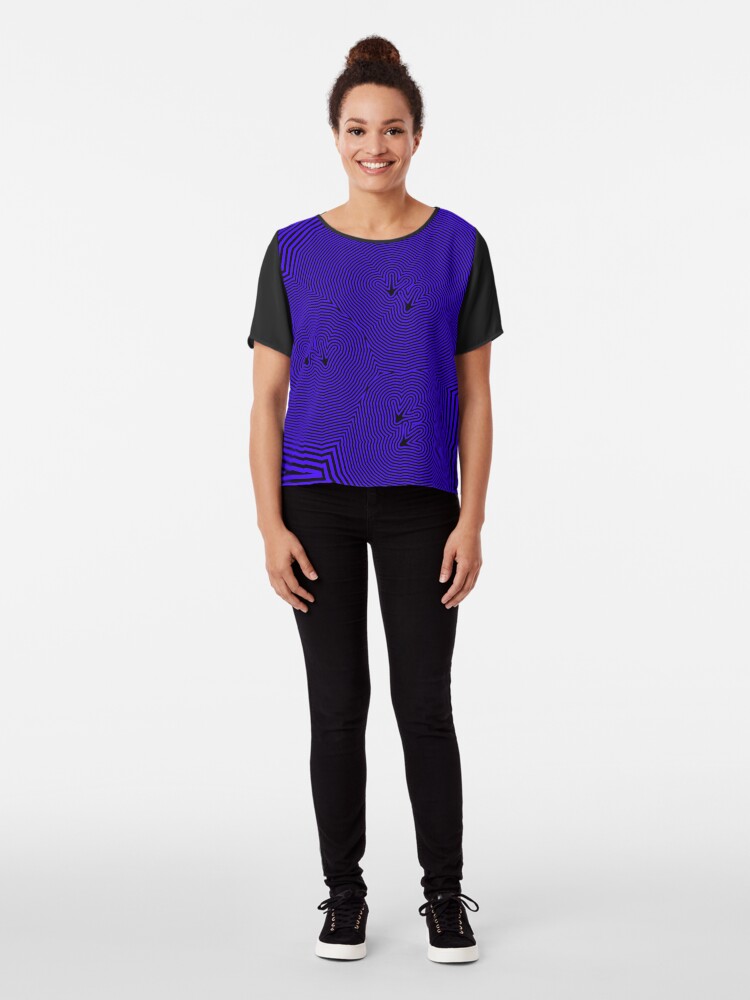 Alternate view of Chickenfeet - Blue Chiffon Top