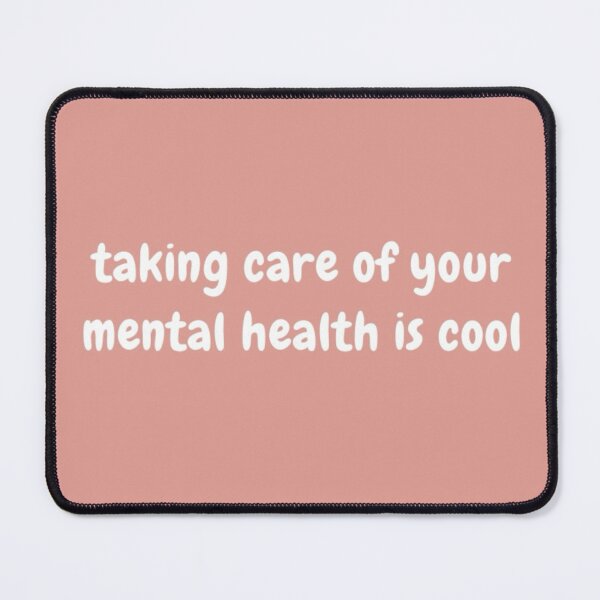 Item preview, Taking care of your mental health is cool (colored background) designed and sold by kxram.