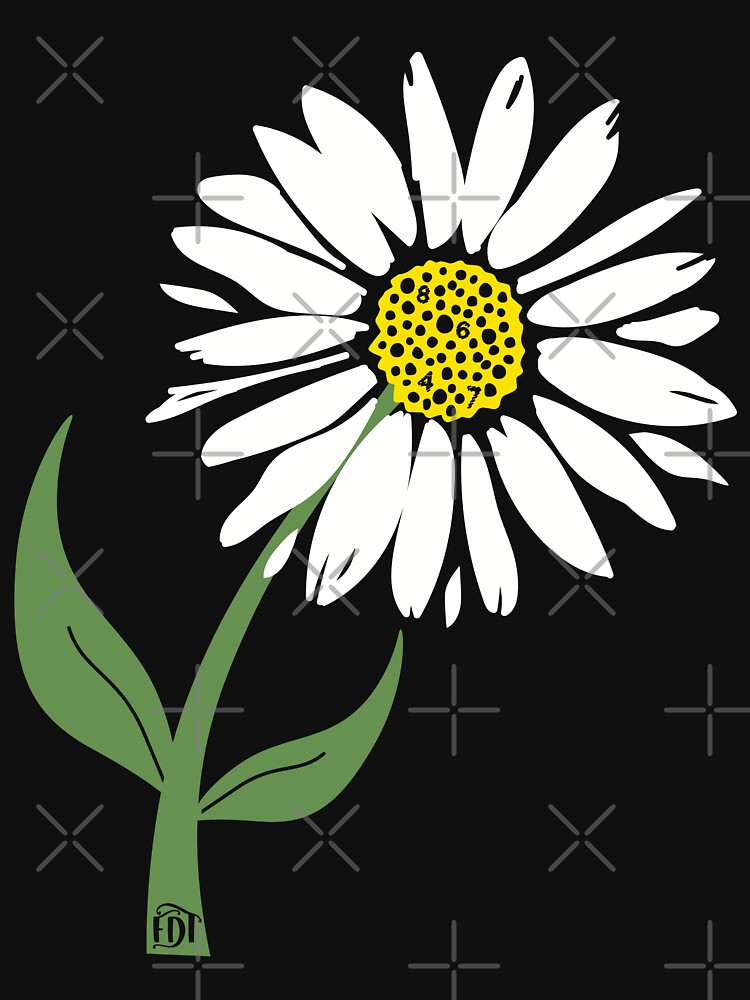 Thumbnail 7 of 7, Classic T-Shirt, Subtle Daisy 8647 FDT Anti Trump Flower Stickers designed and sold by EthosWear.