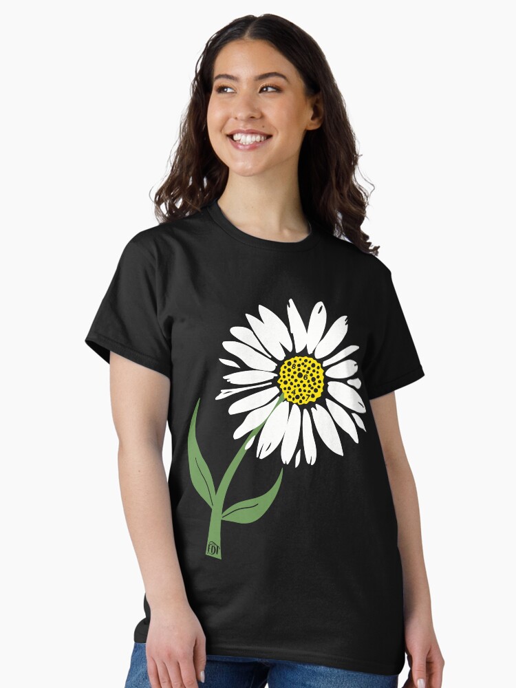 Thumbnail 2 of 7, Classic T-Shirt, Subtle Daisy 8647 FDT Anti Trump Flower Stickers designed and sold by EthosWear.