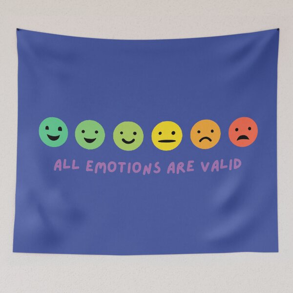 Item preview, All Emotions Are Valid! (Colored Background) designed and sold by kxram.