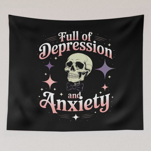 Item preview, Mental Health Awareness Full of Depression and Anxiety designed and sold by Sea4Adventures.