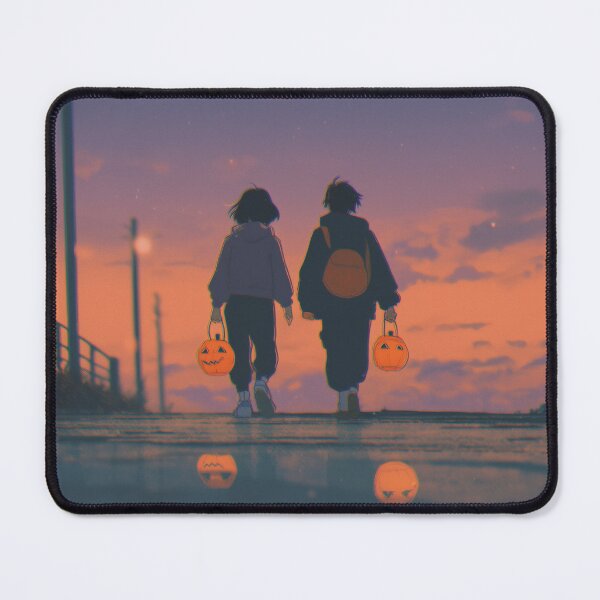 Item preview, Lo-fi Anime Halloween Walk – Sunset Trick-or-Treat Scene designed and sold by ArgentoArt.