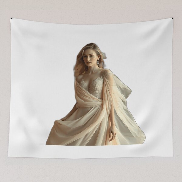 Item preview, Elegant Woman in Chiffon and Lace designed and sold by sharon1210.