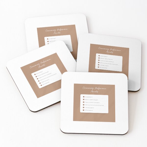 Item preview, Acknowledge performance anxiety, reframe thoughts, focus, grow, celebrate. designed and sold by InsightTC.
