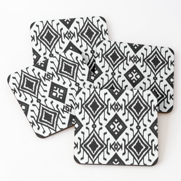 Item preview, Black and White Geometric Tribal Pattern – Abstract Ethnic Design designed and sold by Aom Road.