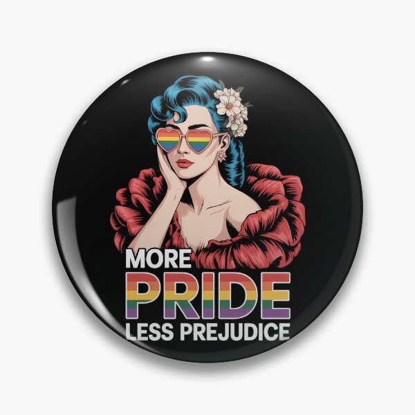 Item preview, More Pride Less Prejudice Pride Month LGBTQ designed and sold by Sunset4Bones.