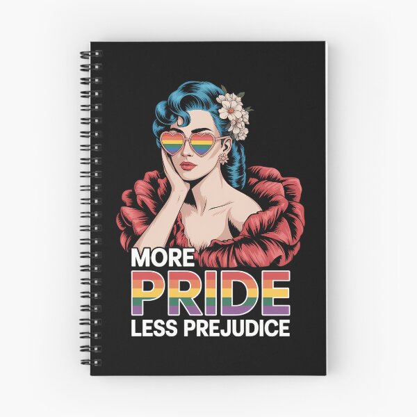 Item preview, More Pride Less Prejudice Pride Month LGBTQ designed and sold by Sunset4Bones.