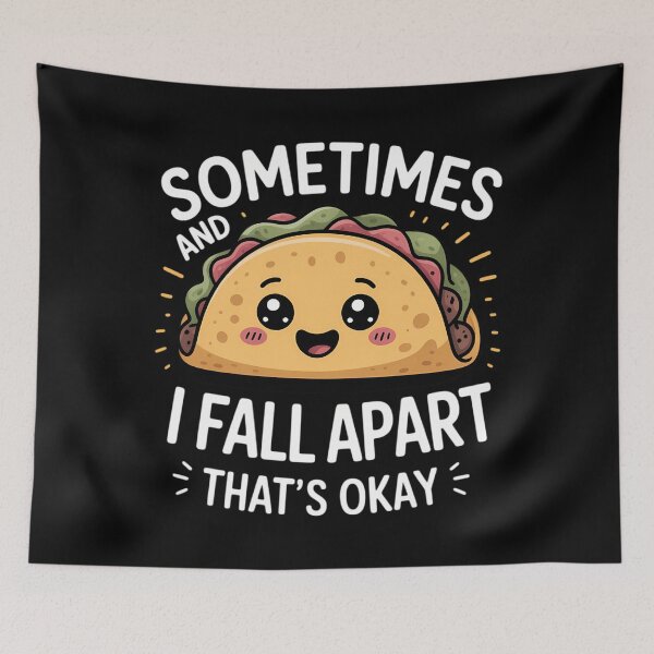 Item preview, Womens Sometimes I Fall Apart Funny Taco Depression Awareness designed and sold by Sea4Adventures.