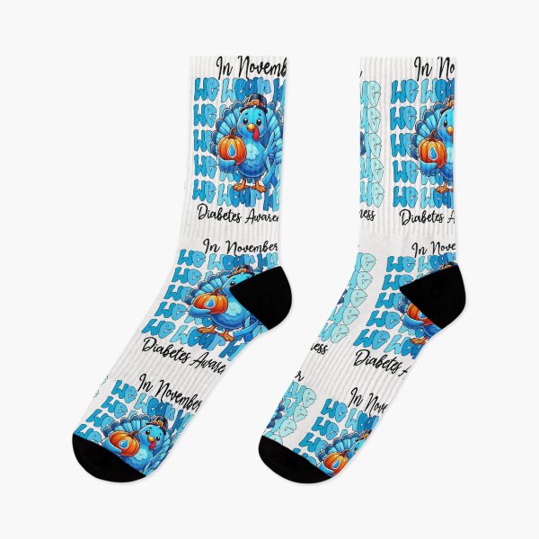Item preview, In November We Wear Blue turkey thankful diabetes Awareness designed and sold by cawtoon.