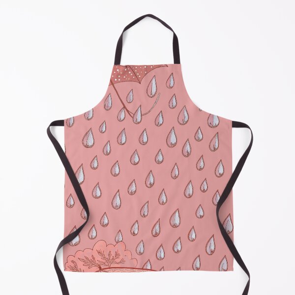 Item preview, Orange Umbrella in Gentle Rain designed and sold by joycrysstudio.