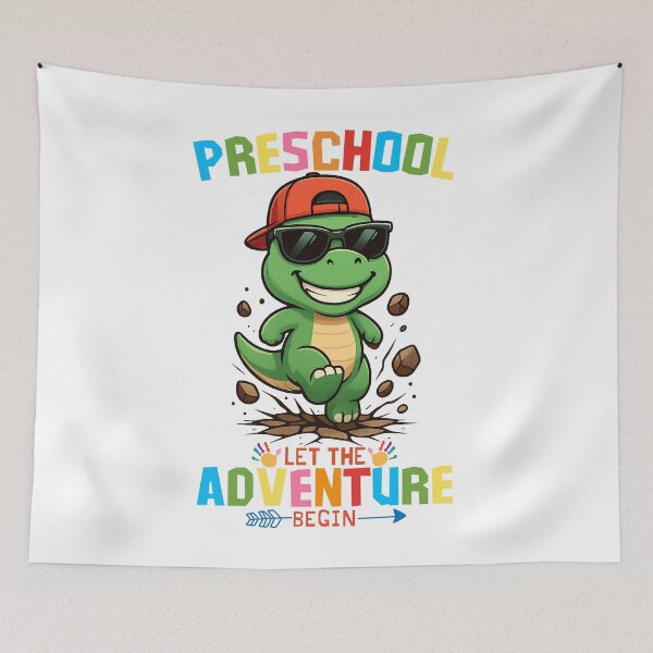 Item preview, Funny Dinosaur Back To School Preschool Let The Adventure Begin  designed and sold by thebest-2studio.