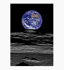 Earthrise vom Mond aus gesehen Fotodruck