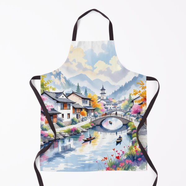 Item preview, Brush paint art of valleys  designed and sold by Nuvio Designs.