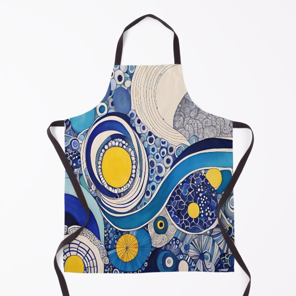 Item preview, Geometric Abstraction in bue and yellow designed and sold by artedamensagem.