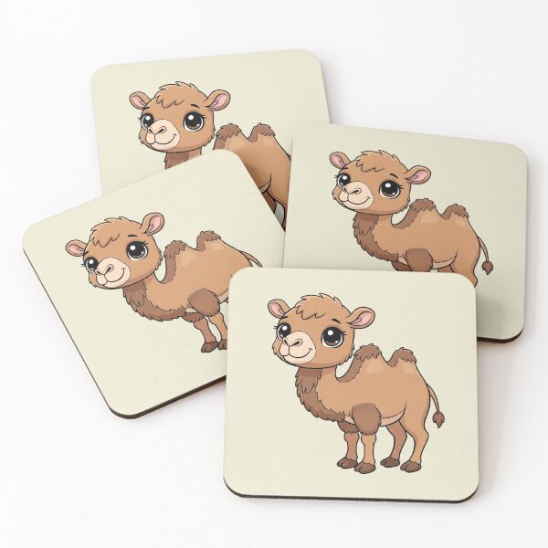 Item preview, Cute Baby Camel Cartoon With Big Eyes designed and sold by LightArt25.