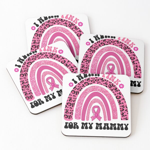 Item preview, Breast Cancer Awareness Rainbow ribon I Wear Pink For My Mammy designed and sold by cawtoon.
