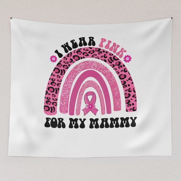 Item preview, Breast Cancer Awareness Rainbow ribon I Wear Pink For My Mammy designed and sold by cawtoon.