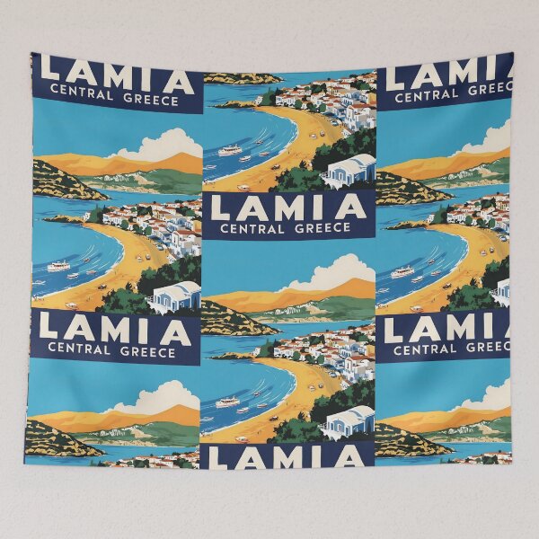 Item preview, Lamia Central Greece Vintage Travel Retro Tourism 2 designed and sold by TravelersGems.