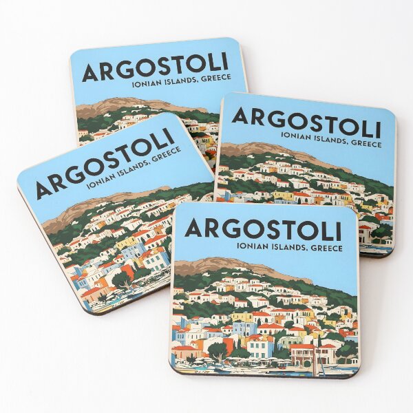 Item preview, Argostoli Ionian Islands Greece Vintage Travel Retro Tourism designed and sold by TravelersGems.