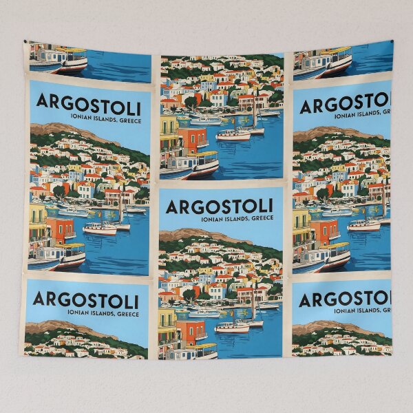 Item preview, Argostoli Ionian Islands Greece Vintage Travel Retro Tourism designed and sold by TravelersGems.