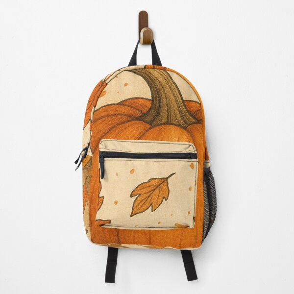 Item preview, Golden Autumn Pumpkin and Falling Leaves designed and sold by HazardAtelier.
