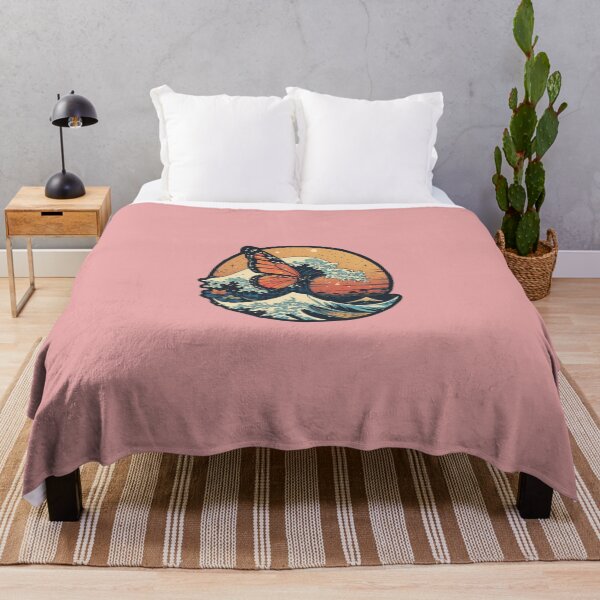 Item preview, Great Wave Butterfly – Japanese Sunset Art designed and sold by Dospart.
